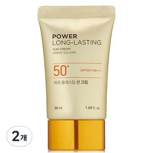 더페이스샵 내추럴선 에코 파워 롱래스팅 선크림 SPF50+ PA+++, 50ml, 2개