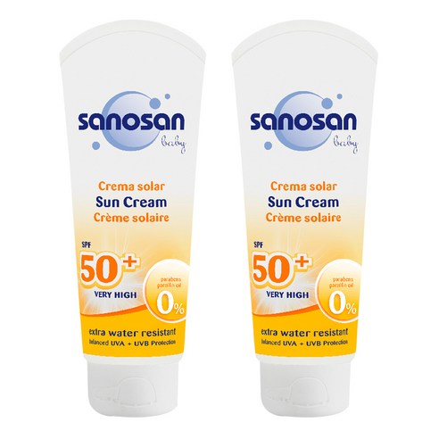 사노산 베이비 썬크림 SPF50+, 75ml, 2개입