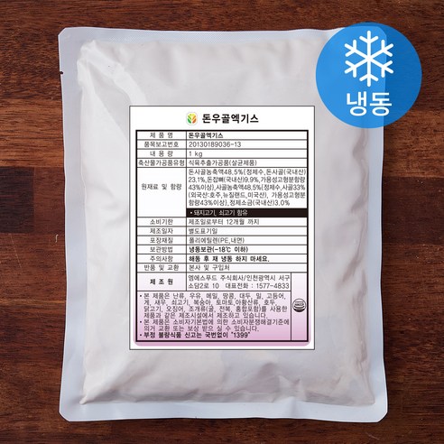 엠에스푸드 돈우골엑기스 (냉동), 1kg, 1팩