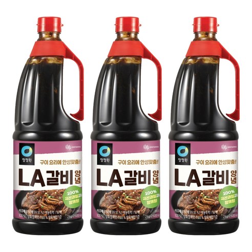 청정원 LA갈비양념, 2kg, 3개