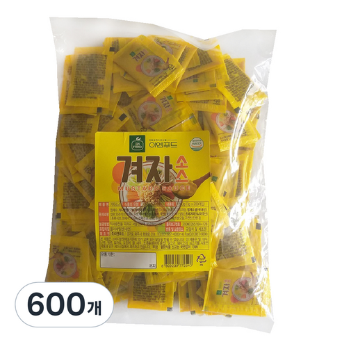 이엔푸드 겨자소스, 600개, 3g