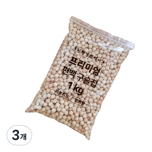 편백아트 프리미엄 편백 피톤치드 구슬칩 10~15mm, 3개, 1kg