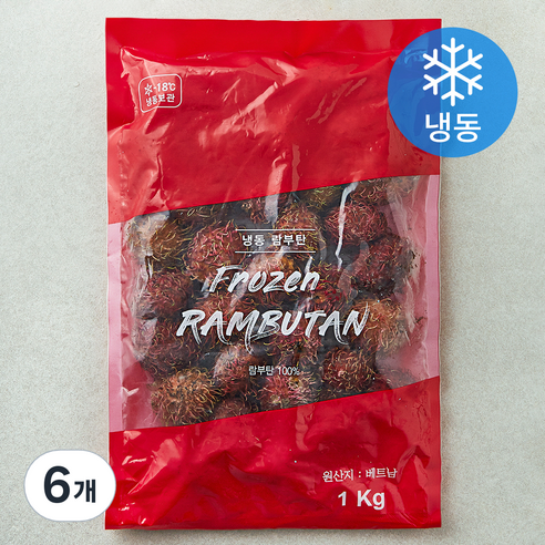 참맘 신정푸드 람부탄 (냉동), 1kg, 6개