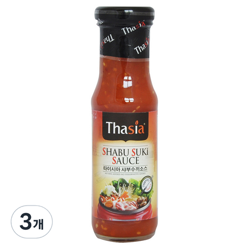 타이시아 샤부수끼 소스, 170g, 3개