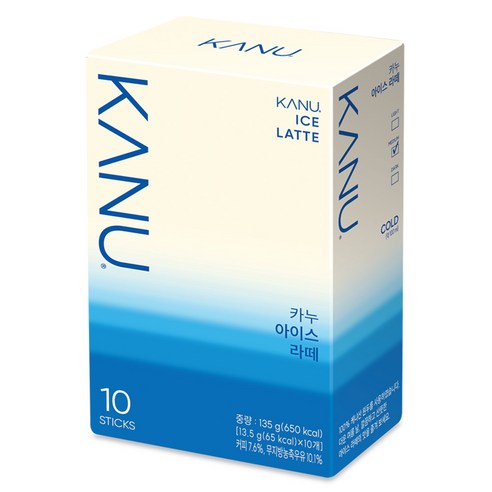 카누 아이스 라떼 커피믹스, 13.5g, 10개입, 1개