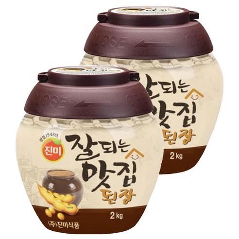 진미 잘되는맛집된장, 2kg, 2개