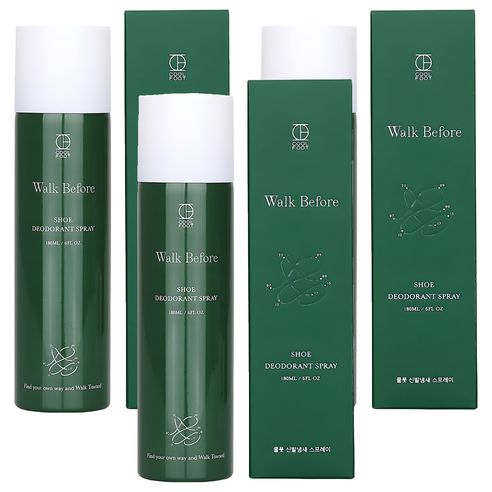 쿨풋 신발 냄새 제거 탈취제 본품, 180ml, 3개