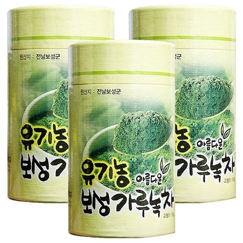 보성제다 유기농 아름다운 보성 가루녹차, 50g, 1개입, 3개