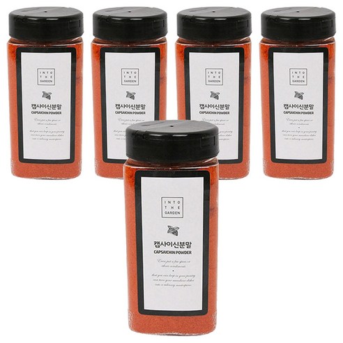 딜리셔스마켓 캡사이신 양념 분말 중형, 250g, 5개