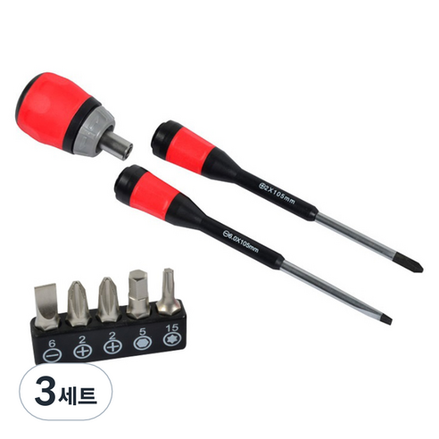 썬키 라쳇 드라이버 세트 SRS-6S, 3세트