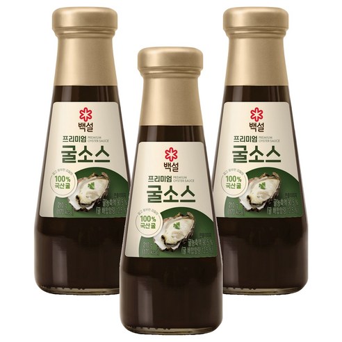 백설 프리미엄 굴소스, 210g, 3개