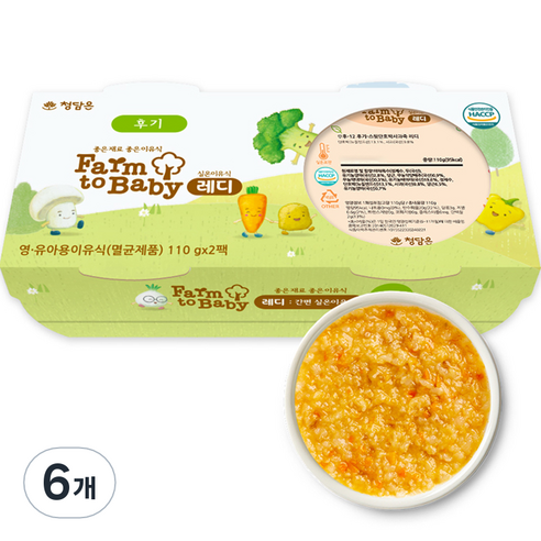팜투베이비 레디 실온이유식 후기 스윗단호박사과죽, 단호박, 220g, 6개