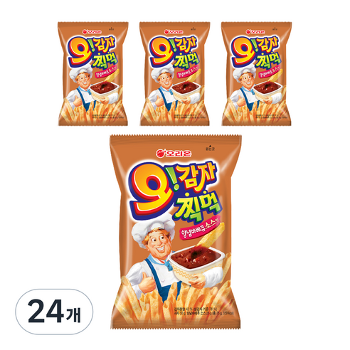 오감자 양념바베큐 소스맛, 75g, 24개