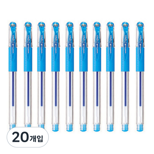 미쓰비시 유니볼 시그노 UM-151 0.28mm, 라이트블루, 20개입
