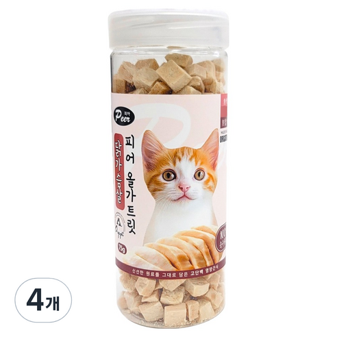 피어 고양이 올가트릿 통간식, 4개, 75g, 닭가슴살