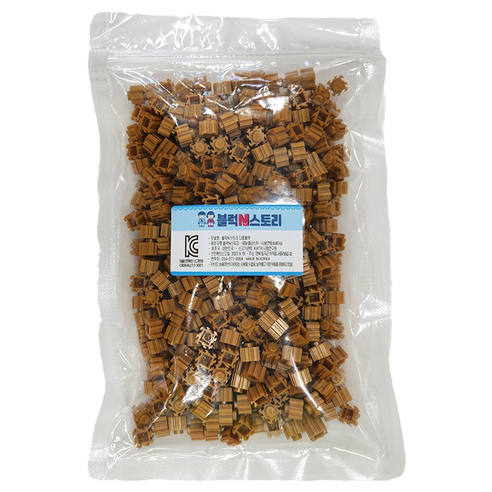 블럭N스토리 디폼블럭 리필 10mm 450p, 연갈색, 1개