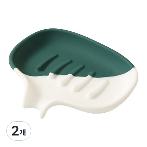 블럭마트 투톤컬러 비누받침, TYPE9, 2개