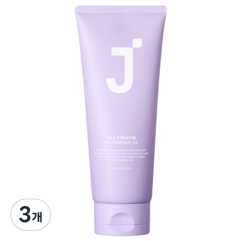 제이숲 실크 케라틴 워터팩 2X, 200g, 3개