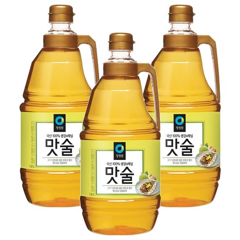청정원 생강&매실 맛술, 1.8L, 3개