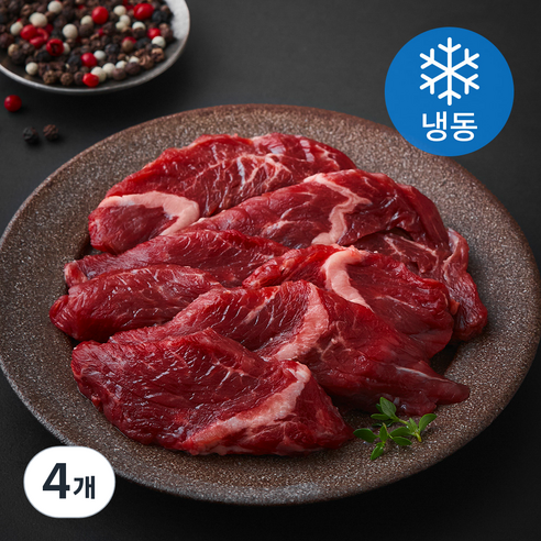 레커컷 호주산 토시살 구이용 (냉동), 4개, 200g