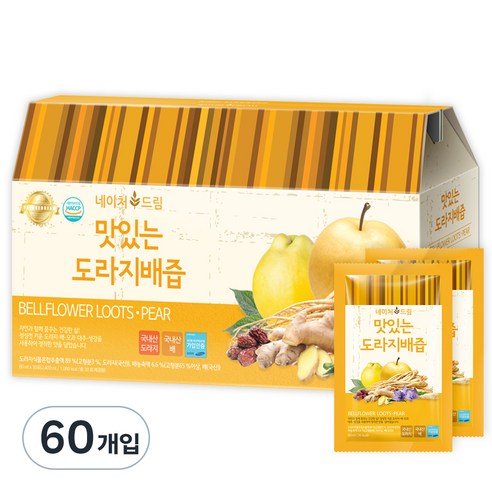 네이처드림 맛있는 도라지배즙 30포 1박스 국내산, 1개