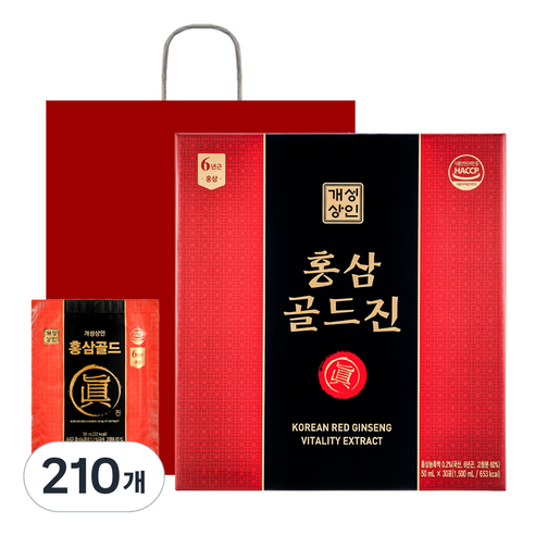 개성상인 홍삼골드진, 1.5L, 7개