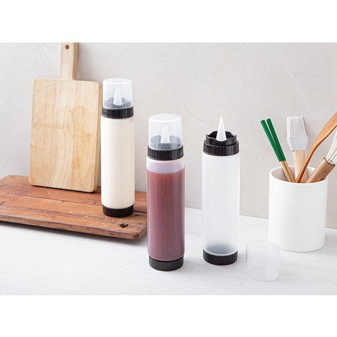 냉장고 속 소스 지옥 탈출! 코멧 소스통으로 깔끔하게 정리하세요.