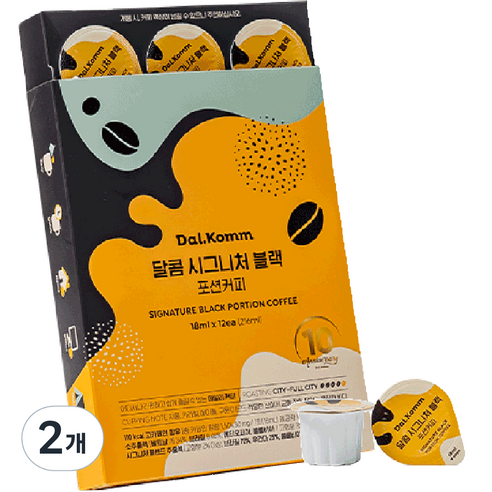 달콤 시그니처 블랙 포션 커피, 18ml, 12개입, 2개