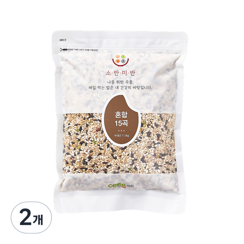 씨익 소반미반 혼합 15곡, 4kg, 2개