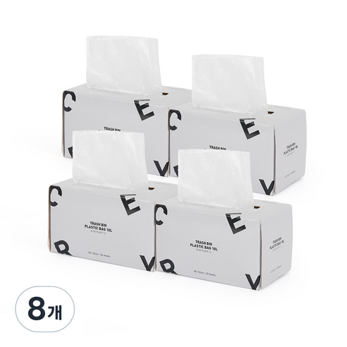 홈앤하우스 뽑아쓰는 분리수거 비닐봉투 50p, 10L, 8개
