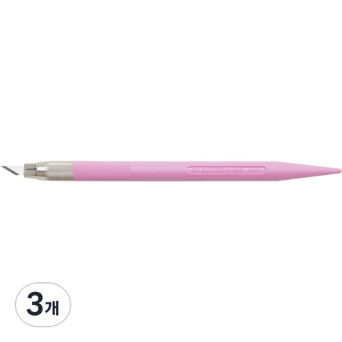 커터몰코리아 NT커터 파스텔 아트 나이프 공예용칼 D-401P, 분홍, 3개