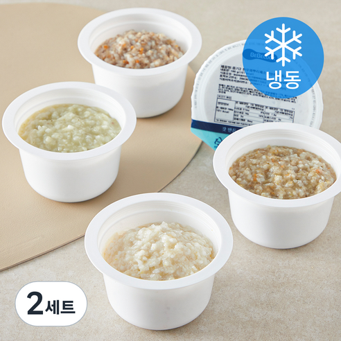 베베쿡 중기2 7~9개월 예비 이유식 160g x 4종 A세트 (냉동), 640g, 2세트