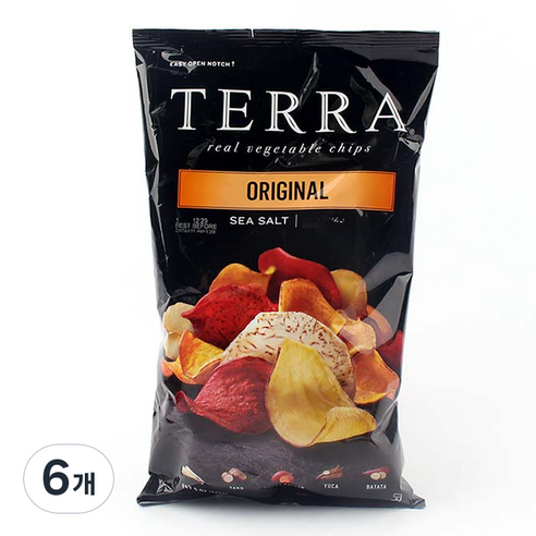 테라 오리지널 베지터블칩스, 141g, 6개