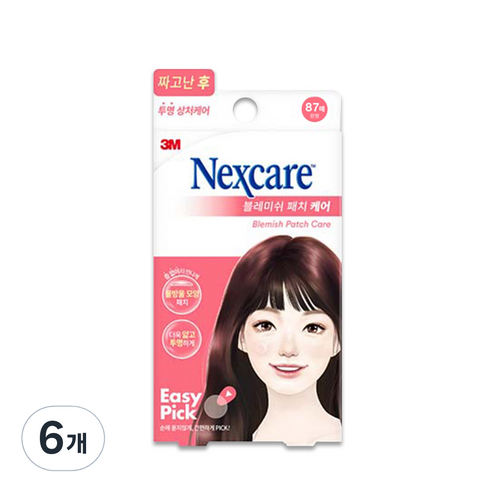 3M 넥스케어 블레미쉬 패치 케어, 87개입, 6개