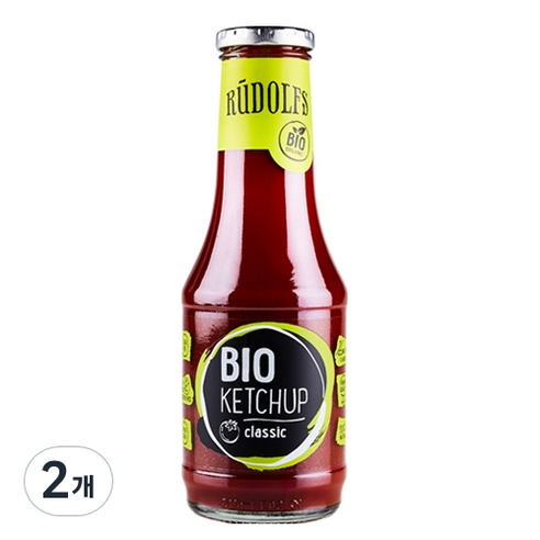 루돌프 유기농 케첩 클래식, 530g, 2개