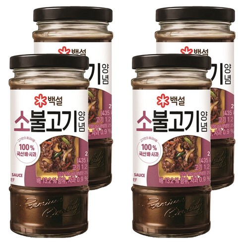 백설 소불고기 양념, 290g, 4개