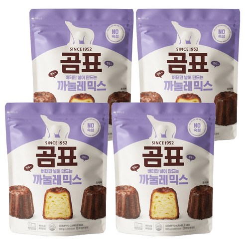 곰표 까눌레 믹스, 500g, 4개