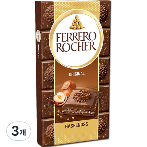 페레로로쉐 오리지널 헤이즐넛 밀크 초콜릿, 90g, 3개