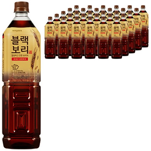 하이트진로 블랙보리차 음료, 1.5L, 48개