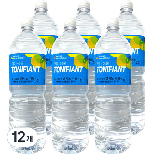 또니피앙 생수, 12개, 2L
