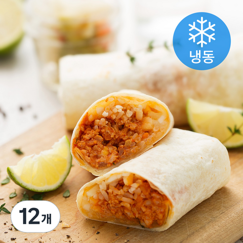 테이트 핫스파이시 치킨 브리또 (냉동), 180g, 1개입, 12개