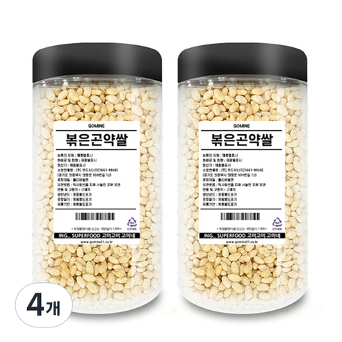고미네 볶은 곤약쌀, 100g, 4개
