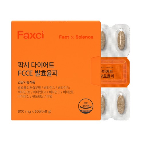 팍시 다이어트 FCCE 발효율피, 60정, 48g, 1개