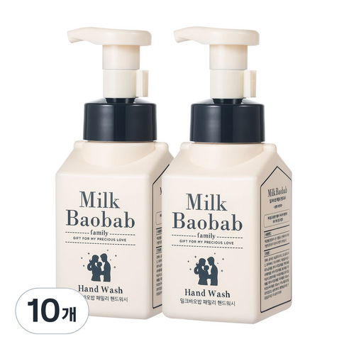 밀크바오밥 패밀리 핸드워시, 상큼한 오렌지껍질향, 300ml, 10개