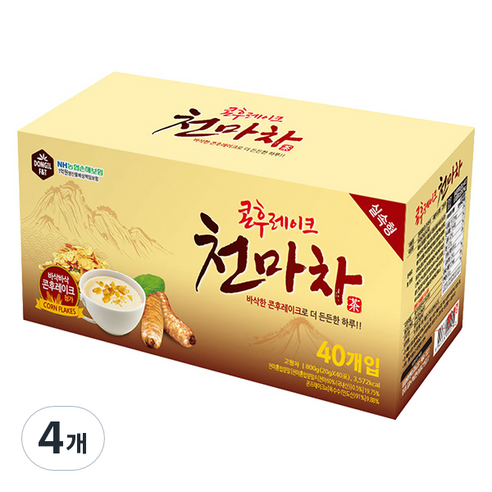 콘후레이크 천마차, 20g, 40개입, 4개