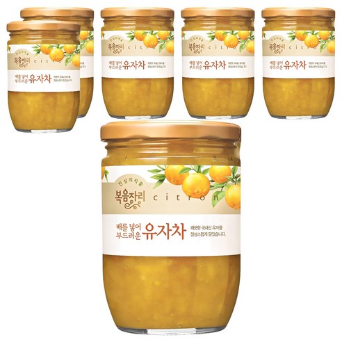 복음자리 배를 넣어 부드러운 유자차, 620g, 1개입, 6개