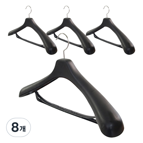 코디스 정장옷걸이 XXL N1, 검정색, 8개
