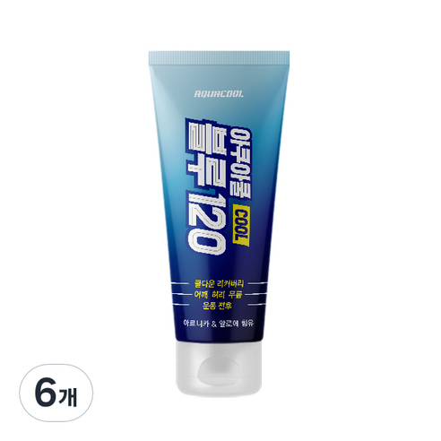 아쿠아쿨 블루120, 120ml, 6개