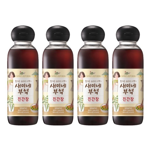 샘표 새미네부엌 진간장, 450ml, 4개