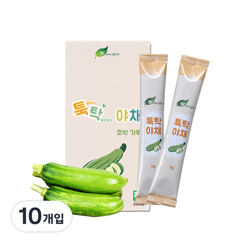 네이쳐그레인 툭탁야채 야채가루 이유식 재료 3g, 10개, 호박